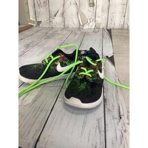 Nike Rosherun Print (TD) Orange/White/Lime/Blk Toddler Boy's Shoes-Size 5C